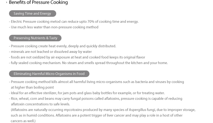Benefits of Pressure Cooking