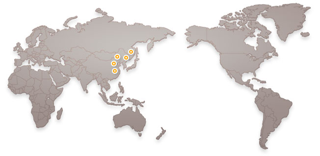 China Cuckoo Service Locations Map