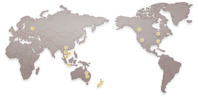 World Wide Cuckoo Service Locations Map