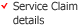 Service Claim
details